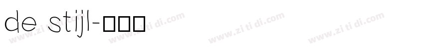 de stijl字体转换